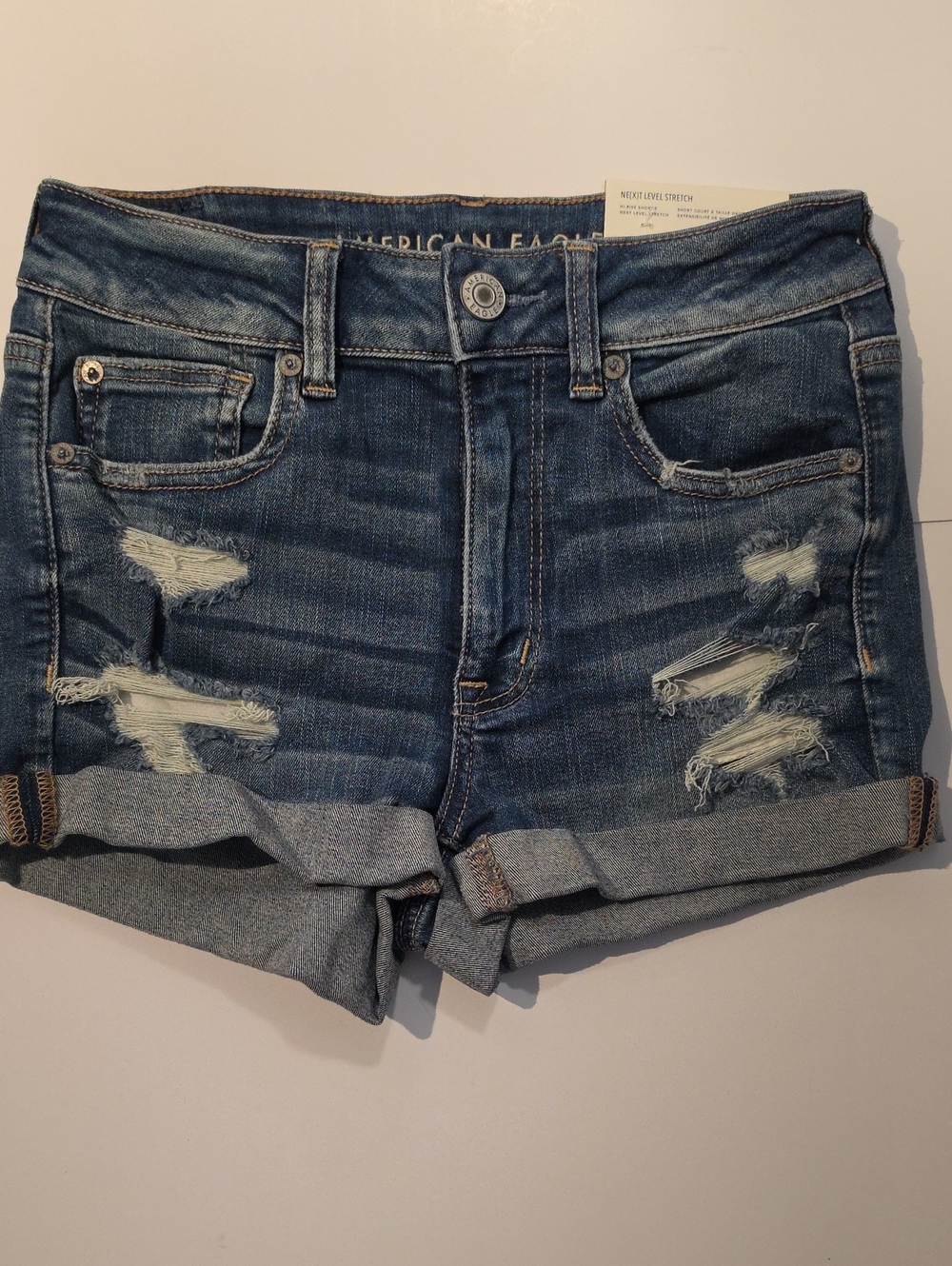 American Eagle Womans Ne(x)t Level Stretch Hi-Rise Shortie